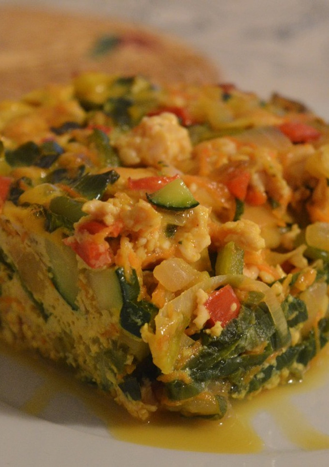 Una foto de Pastel de pavo y verduras