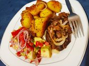A picture of goat meat spices