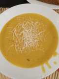 Puré de calabaza con queso