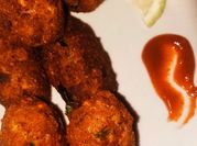 A picture of boiled egg kabab