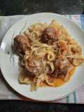 Fideos con albóndigas (La Dama y el Vagabundo)