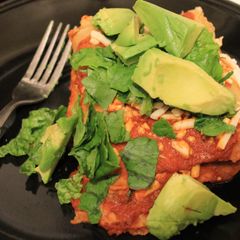 A picture of Dinner Recipe: Veggie Enchiladas.