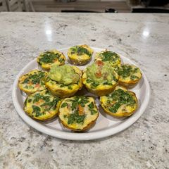 A picture of Mexican Chicken Sausage Breakfast Cups.