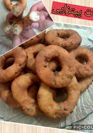عکسی از دستور دونات پیتزا😋🍩