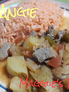 Una foto de Bistec ranchero con papas