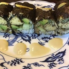 A picture of California Farm Crab Stick Sushi Rolls.