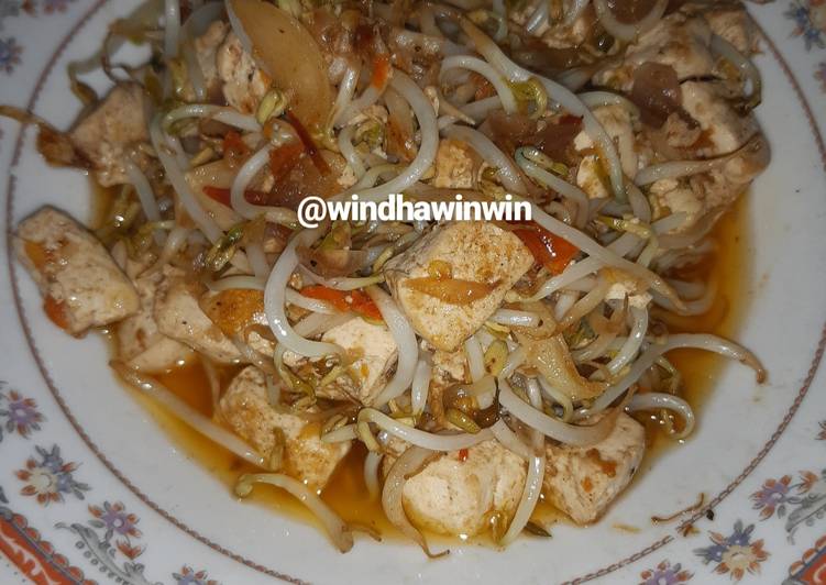 Resep masakan Toge campur tahu | Resep Membuat Toge campur tahu Yang Sedap