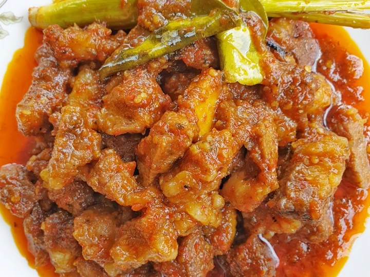 Langkah Mudah untuk Membuat Resep Oseng mercon daging &amp;amp; tetelan sapi Anti Ribet, Menggugah Selera