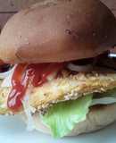 Sándwich🍆🥪 con salsa de ajo🌰