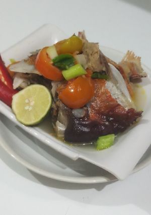 Foto resep Sup kepala ikan kakap merah