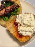 Panino imperiale 3 polpo friarielli Nduja e straccetti di mozzarella