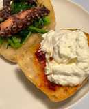 Panino imperiale 3 polpo friarielli Nduja e straccetti di mozzarella