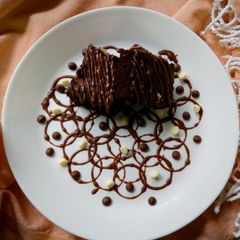 Eggless Brownie#themechallenge Food Presentation and Photography A picture of Eggless Brownie#themechallenge Food Presentation and Photography.