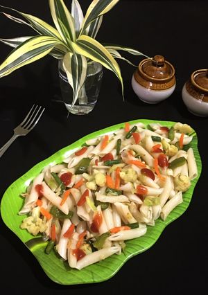 A picture of Winter Vegetable Pasta.