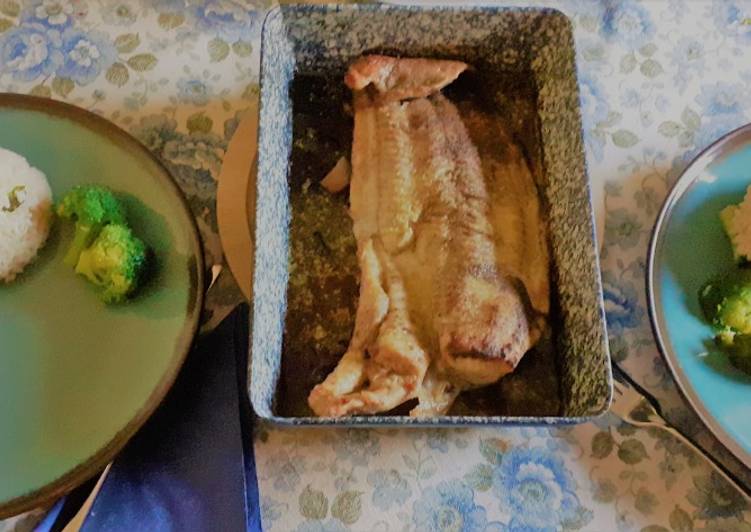 Afrikai harcsafilé brokkolis rizzsel