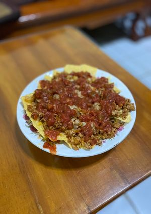 A picture of Beef nacho.