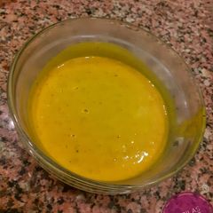 A picture of Tumeric-butternut soup.