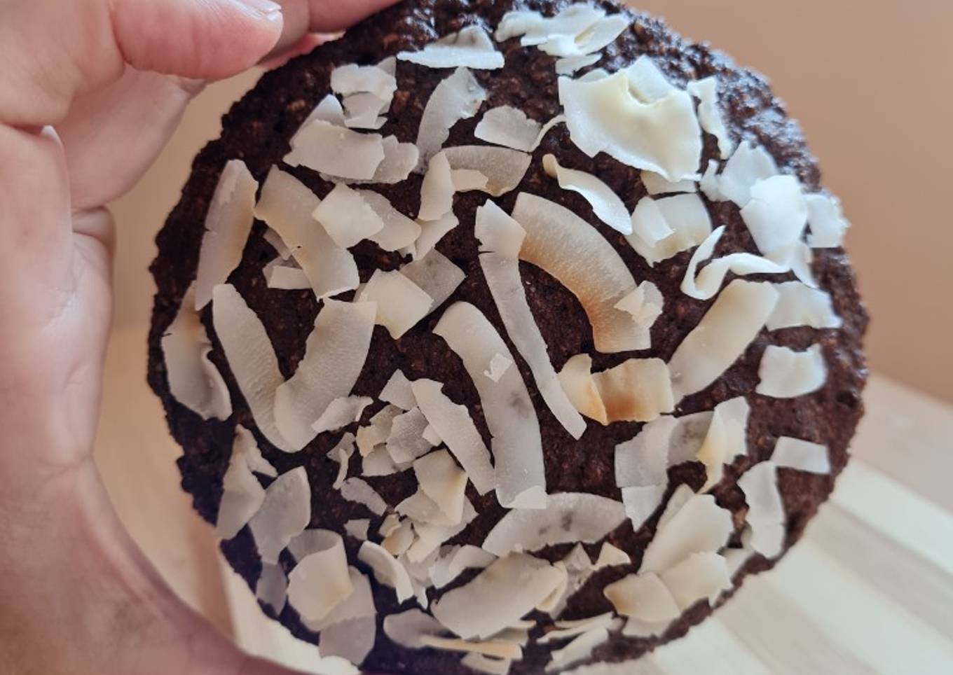 Mega cookie saludable en microondas 🍪