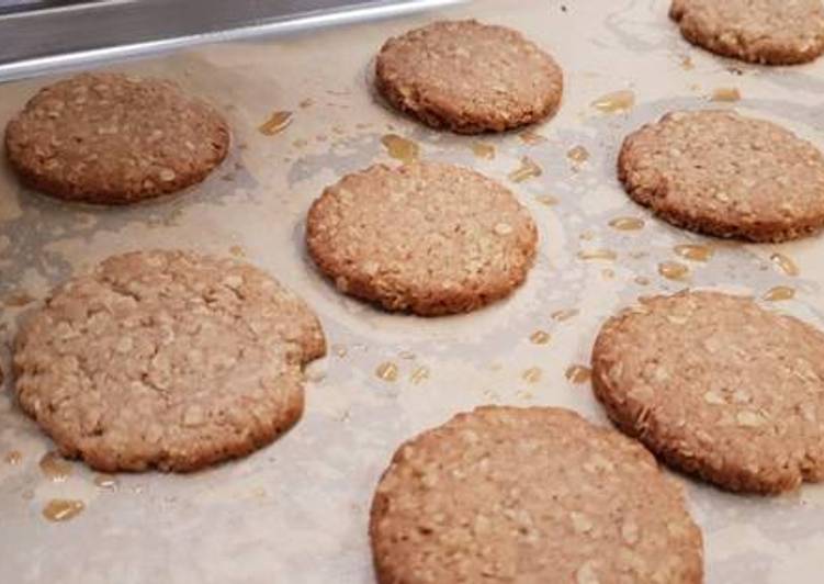 Steps to Prepare Homemade Honey cinnamon oat cookies