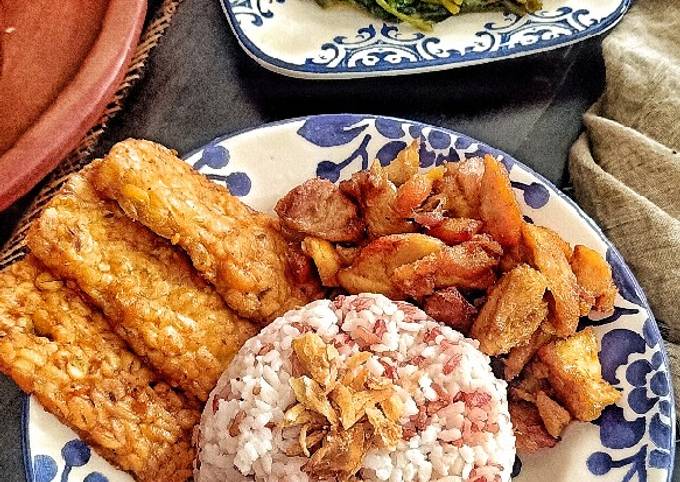 Resep Ayam,Tempe Ungkep &amp;amp; Tumis Kangkung Anti Gagal