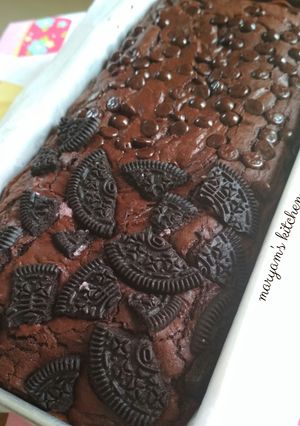 Foto resep Shiny Crust Brownies Topping Choco Oreo 🍫