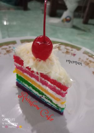 Foto resep 10. Rainbow Cake Ny. Liem Super Lembut