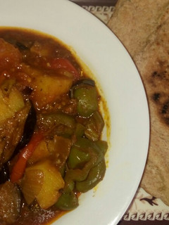 صورة لوصفة ايدام مسقعة بالبطاطس والباذنجان 🌷😋