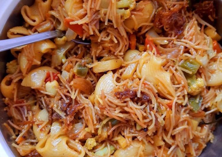 Simple Way to Make Any-night-of-the-week Vermicelli with pasta twist