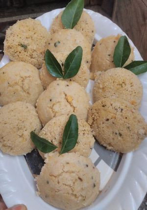 A picture of Oats idli.