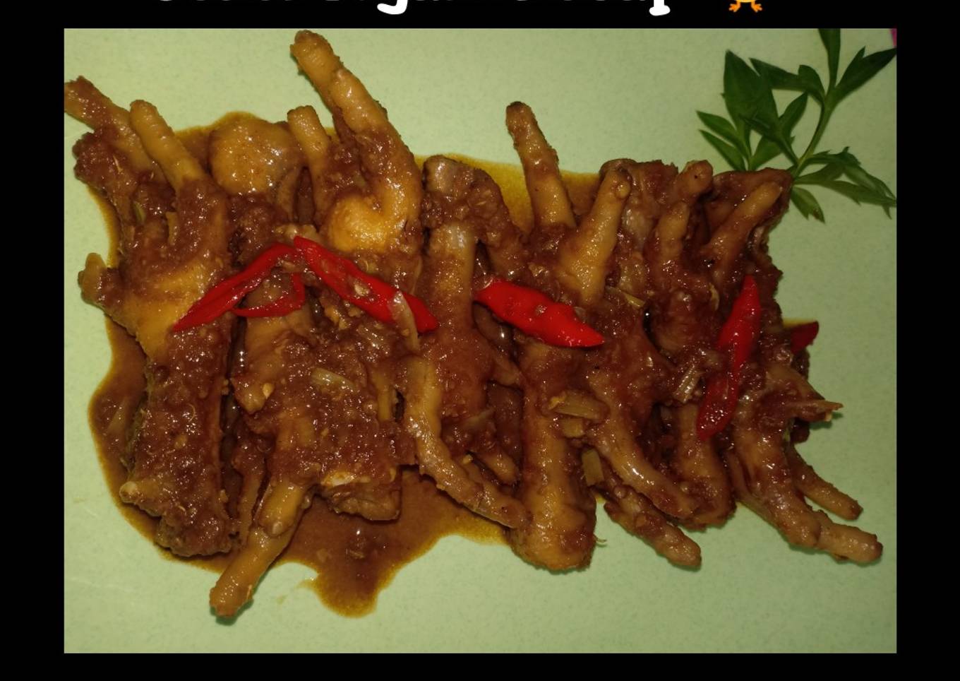 Ceker Ayam Bumbu Kecap