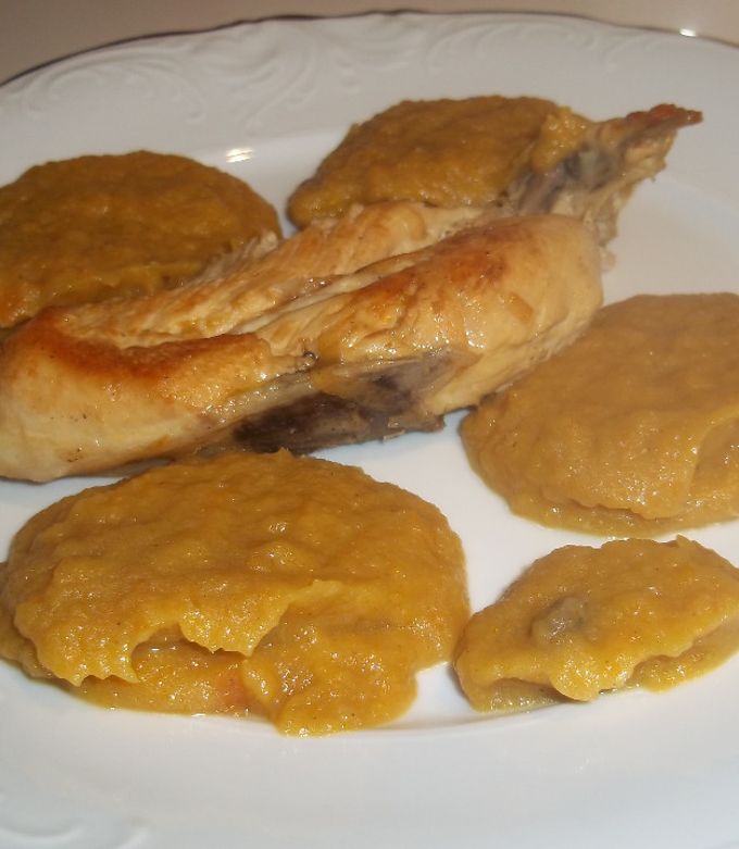Foto principal de Pechuga de pollo con salsa de manzana
