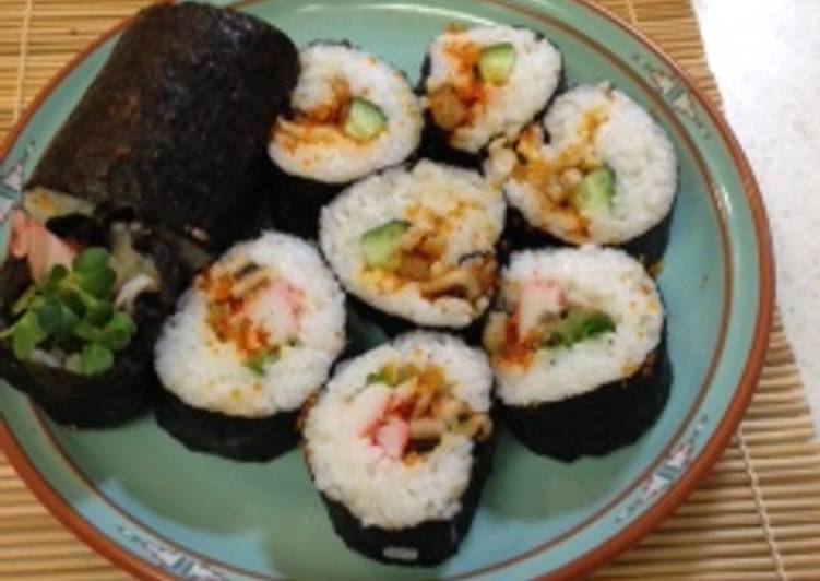 Recipe of Any-night-of-the-week Makizushi (roll sushi)