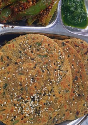A picture of Sorghum Paratha(jawar ka paratha).