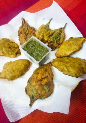 A picture of Spinach fritters.