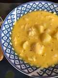 Sopa de queso y papa