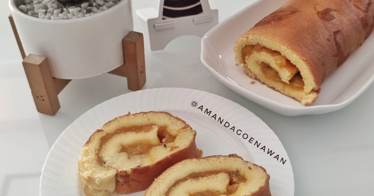 Resep Bolu Gulung Selai Nanas Oleh Amanda Goenawan Cookpad 