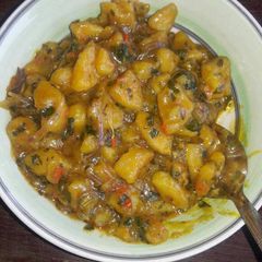 A picture of Unripe Plantain Porridge.