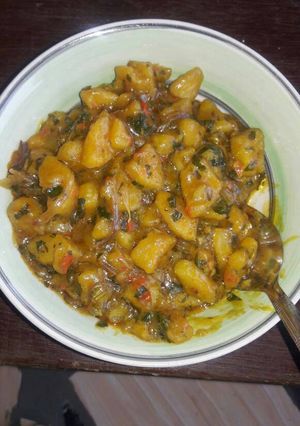 A picture of Unripe Plantain Porridge.