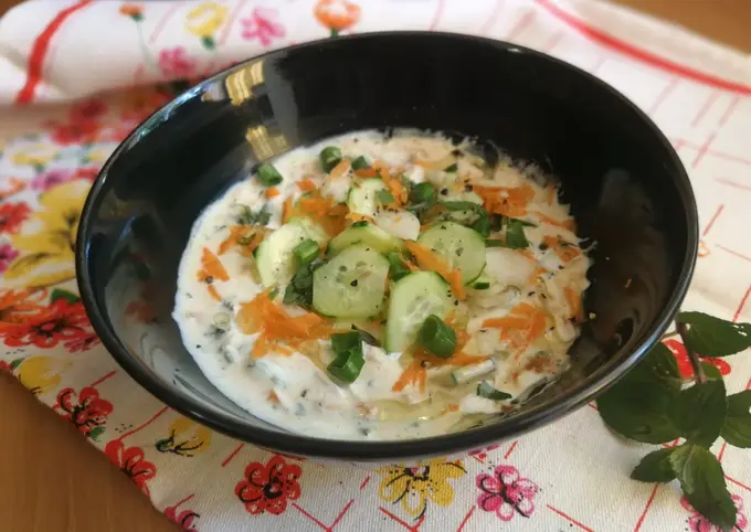 Receta Sopa fría de yogur ligera