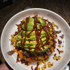 Baja Loaded Sweet Potatoes A picture of Baja Loaded Sweet Potatoes.