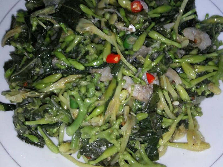 Cara Gampang Menyiapkan Urap tanpa kelapa bunga pepaya dan daun singkong yang Enak Banget