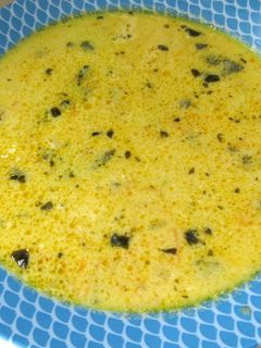Sárgarépás-sajtos krumplileves recept fotója