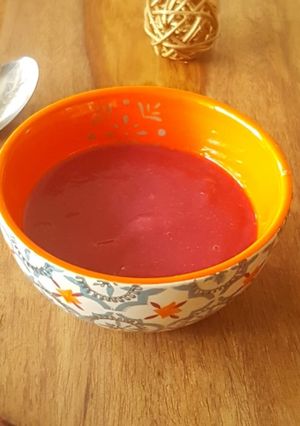 Une photo de Compote pomme pêche
