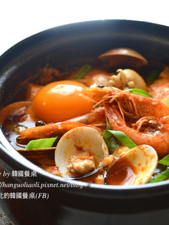 韓式海鮮嫩豆腐湯, 해물순두부 的食譜成品照片