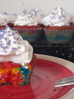 Una foto de Cupcake Arcoíris