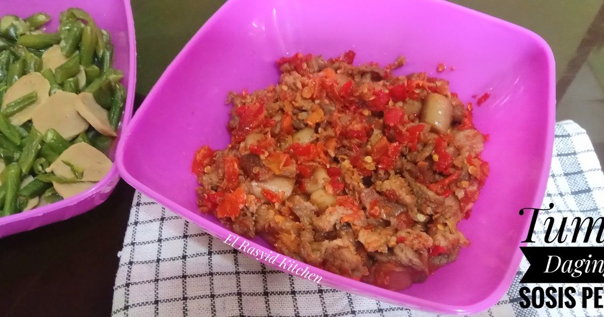 Tumis Daging Sosis Pedas