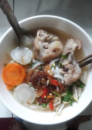 Hình của món Bánh canh giò heo.