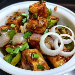 A picture of Paneer Chilli Dry.