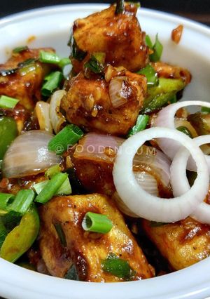 A picture of Paneer Chilli Dry.