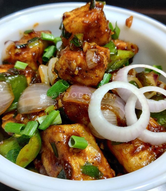 A picture of Paneer Chilli Dry.